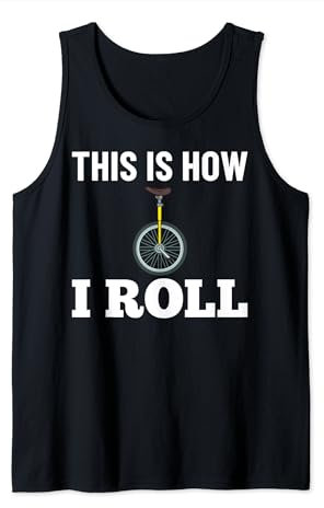Einrad Fahrrad Lustiges Training Lernen Radfahren Tank Top