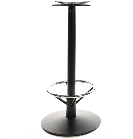 Dublino Premium Stehtischgestell Stahl - PJ7806 | schwarz | Höhe 108 cm | Bodenplatte Ø 55 cm | max. Tischplattengröße 60x60 cm | Ideal für Stehtische