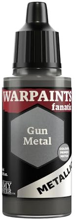 The Army Painter, Warpaints Fanatic Metallics Gun Metal Single Acrylics, Miniature Hobby Painting, Quality Paint for Miniature Wargaming