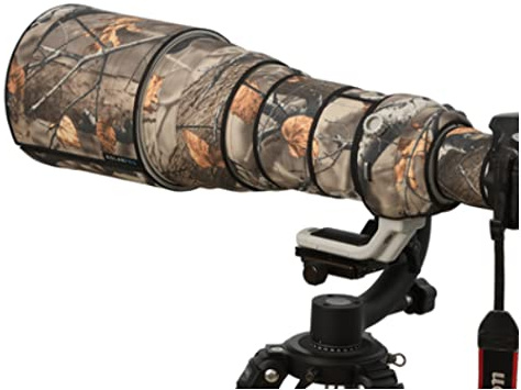 Rolanpro Copriobiettivo mimetico per Canon RF 600 mm F4 L è USM Camouflage copertura antipioggia custodia protettiva per obiettivo #1 (non impermeabile)