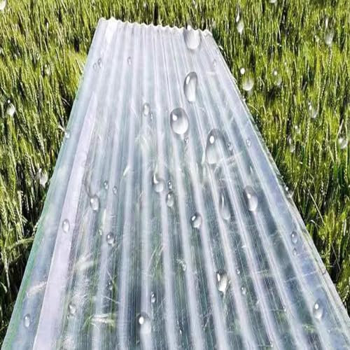 Bitumenwellplatten,UV-Beständig Dachplatten,Transparent Kurzrollen,Wetterfest Dachmaterial,FRP-Tageslichtplatten,Isolierende Dachbleche,für Carport-Gewächshäuser,1mm Dick (0.9x1.5m/35x59in,3 Pcs)