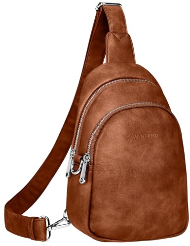 Vantamo Crossbody Bag Damen mit RFID-Schutz & Extra Sicher Anti-Diebstahl-Clip, Stilvolle Handtasche für den Alltag oder die Reise, Hochwertigem Material Anti Diebstahl Umhängetasche