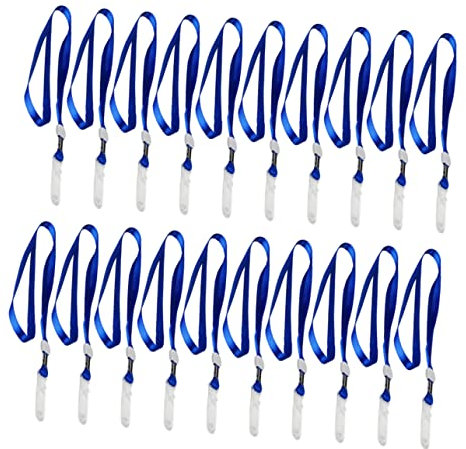 VILLFUL 20stücke Sicherheits-lanyard Mit Clip Blau Abreißbare Ausweishalter Für Id-karten Namensschilder Und Zugangskarten Für Büro Schule Und Veranstaltungen