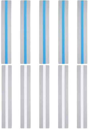 10 Pcs Règle de Lecture pour Dyslexique Marque-page en PVC Bandes de Surbrillance Guide de Lecture Assistant de Enseignant pour Guider les Lecteurs Etudiants à Lire Indépendamment (Bleu, transparent)