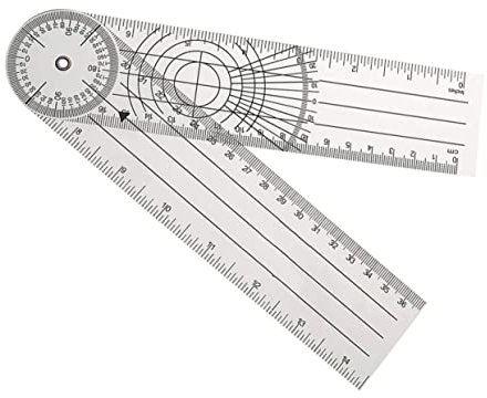 UKCOCO Pvc-drehgoniometer Winkelmesser Für Wirbelsäulengoniometer Und Medizinische Bewegungsumfangsmessung