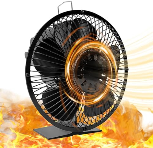 LearnLyrics Ventilatore Da Forno Per Legno, Ventilatore In Legno, Ventilatore Di Riscaldamento, Ventilatore Da Forno Per Legno, Non Ventilatore A Elettrico | Termoventilatore Di Potenza Di Calo
