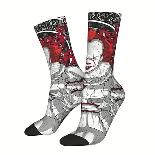 Shop-UP! Socken Film IT Der Clown 2017 mit rotem Ballon Horror Movie Film Unisex