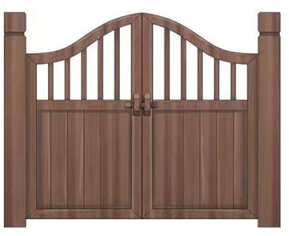 XLIHAWY Porta Doppia per Esterni da Giardino, Cortile Carbonizzato Cancelli in Legno, Recinzione in Legno Porta Divisoria per Casa Giardino, Dimensioni Personalizzabili(120x100cm)