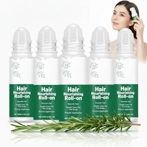 Sérum para el cabello de romero enrollable, suero nutritivo para el crecimiento del cabello para el cuero cabelludo, suero nutritivo contra la caída del cabello y el cuero cabelludo, esencia de masaje