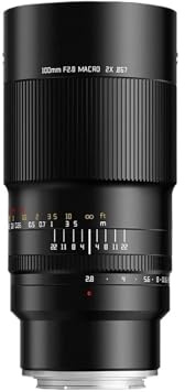 lenti， Compatibile con obiettivo macro Sony E Mount 100mm F2.8 2X(L-Mount)