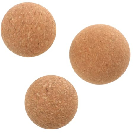 COLLBATH 3 St Massagebollar i Kork för Djupvävnadsmassage Fasciabollar för Fot Muskelavslappning Hållbara och Hudvänliga Massageverktyg för Yoga och Fysioterapi