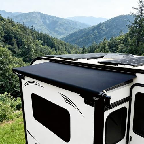 Topper de Toldo con 120cm de Extensión, Kit Modular de Toldo Extensible para Camper, Mecanismo de Ajuste Sin Desmontaje, Apto para Autocaravana, Remolque y Camper(200cm/79in)