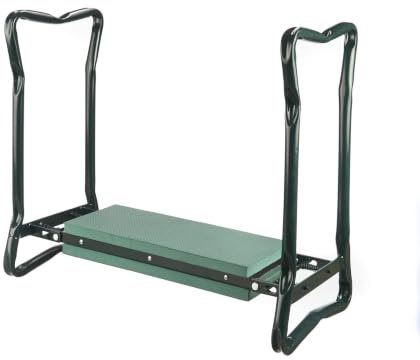 GartenMeister 2 in 1 XXL Sitz- und Kniebank - belastbar bis 150 kg - inklusive praktischer Werkzeugtasche
