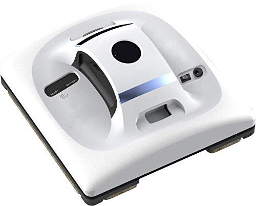 Samnuerly Robot Pulitore Robot Lavavetri Magnetico Non Aspirapolvere,Anti-Caduta,Telecomando,Lavaggio Vetri Automatico,3 modalità di Lavoro,Bianco