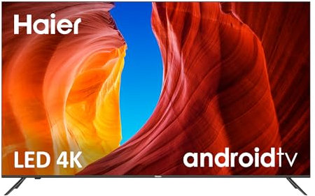 Haier Direct LED 4K H50K702UG - 50, Smart TV, HDR 10, Dolby Audio, Android 11, Smart Remote Control, Google Assistant, Bluetooth 5.1, DBX TV, HDMI, Sin Marcos, 2022