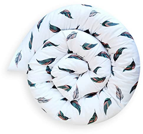 Bebeloo Bettschlange Bettkissen Seitenschläferkissen Nackenrolle Schlafkissen Kuschelschlange Stillkissen Zierkissen Zugluftstopper Body Pillow Baumwolle (Federn, 210 cm)