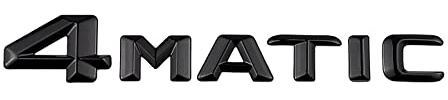 4Matic Emblem schwarz glänzend hinten Kofferraum Logo Auto Badge Emblem Tuning Modifikation