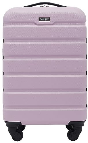 Wrangler Equipaje Giratorio de Mano rígido, Lila, 22 Pulgadas, Equipaje de Mano rígido Giratorio de 22 Pulgadas