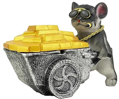 Ashtray with Lid, Aschenbecher für Draussen, Harz Innenraum Dekorative Aschenbecher, Lustige Aschenbecher für den Innen - und Außenbereich, Winddichter Aschenbecher (schwarz)