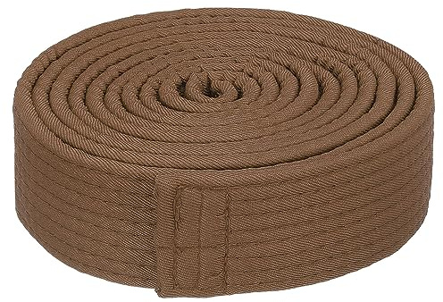 PATIKIL Taekwondo Coloré Classement Ceinture 1.5 x7.8Ft 2.4m, Polyester Martiaux Arts Judo Karaté Ceinture pour Entraîneur Enseignement Pratique, Brun