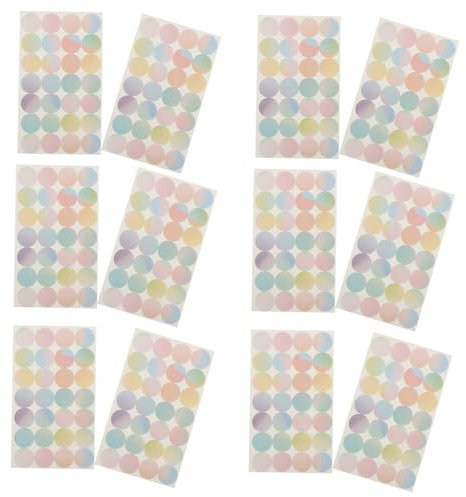 EXCEART 16 Blätter Verstärkungsaufkleber selbstklebende Lochaufkleber aus Papier Etiketten schnellhefter Papierlochverstärkungen Bindering-Aufkleber Reparatur loses Blatt Papier Schutz