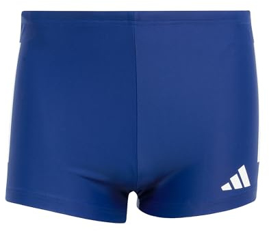 Adidas Uomo 3 Stripes Swim Boxers, Dark Blue/White, L