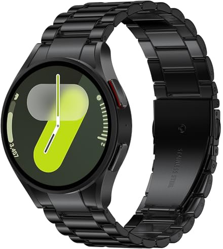 Netolo One-Click Wechseln Armband Kompatibel mit Samsung Galaxy Watch 7 6 5 4 Armband 40mm 44mm, Keine Lücke Edelstahl Metallarmband für Galaxy Watch 4 6 Classic/ 5 Pro/FE
