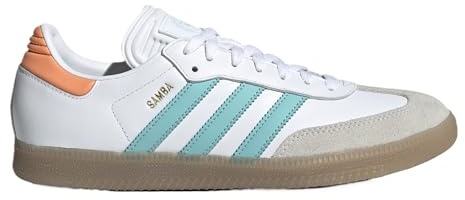 Adidas Samba Messi Schuhe, Weiß, Minzrosa, 9.5