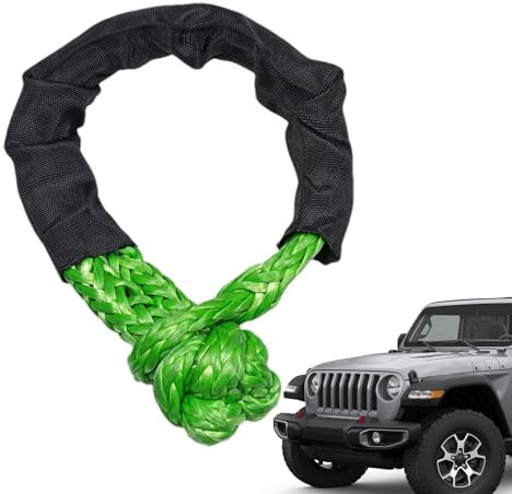Buerfu Soft Shackle Recovery,Soft Shackle Strap | Hochleistungs-Synthetik-Straßenbergung | Kraftwiederherstellende Offroad-Abschleppschäkel, weicher Schäkel als Ersatz für den Abschleppgurt,