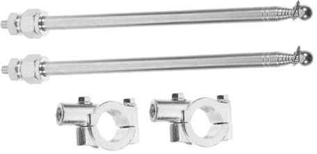 TOKIDNY 2pièces Mât De Drapeau Rétractable pour Et Vélo Support De Guidon Pratique Facile à Installer Compatible Nombreux Modèles De Design Économisant De Espace