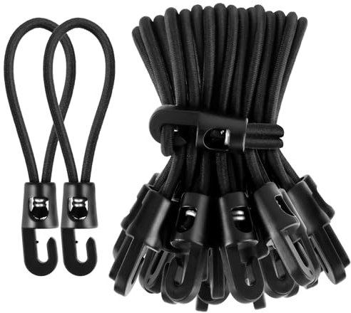 WuGU 30 Stück Spanngummi mit Haken, Expander 10cm Planenspanner Gummispanner mit Haken, Multifunktional Gummiband für Planen Zelt Net Camping Anhängerplane, Poolabdeckung