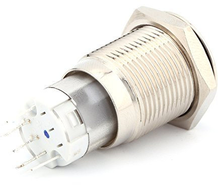Metall -Druckknopf 16mm 12V LED -Schalter Verriegelung Ein-/Aus -Taste mit Einem Netten Berührungsgefühl für Einfache Installation