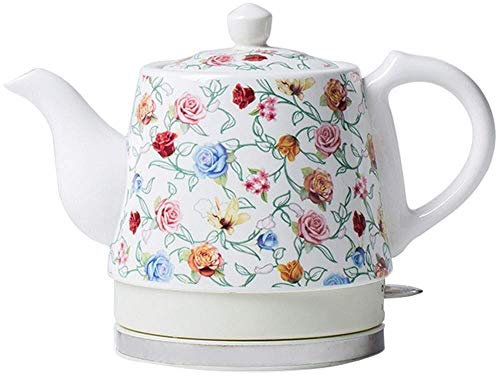 HFERTSCN Kettles Kettle Electric Cordless | Tea Pot di Ceramica | 1.2L | 1350W | Protezione da Chiusura e secca a ebollizione Automatica | Veloce FANDIAO