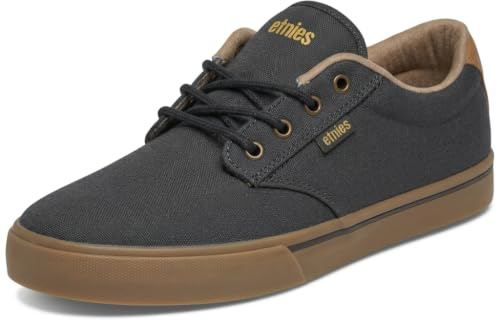 Etnies Jameson 2 Eco Sustainable Skate Style, Reinforced Cupsole, Cushioned Feel, Everyday Sneakers, Vegan - Navy/Tan/Gum - 9
