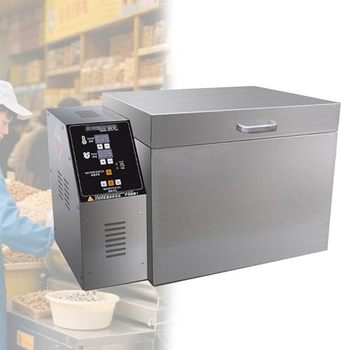 Machine À Rôtir Noix Électrique Torréfacteur Café Commercial,Torréfacteur Électrique pour Noix Torréfacteur Automatique pour Châtaignes,Arachides et Céréales