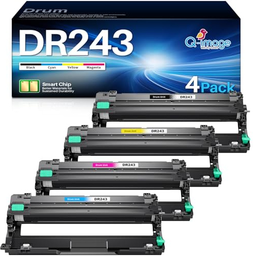 DR243CL DR 243CL Trommel Kompatibel für Brother DR-243CL Trommeleinheiten | Kompatibel mit Brother DCP-L3550CDW HL-L3230CDW HL-L3210CW HL-L3270CDW MFC-L3710CW MFC-L3750CDW MFC-L3770CDW(4er-Pack)