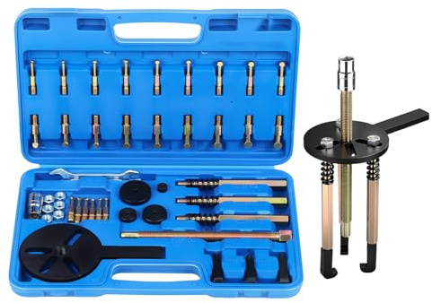 GEARMONSTER 36-TLG Lagerabzieher Set Innenlager Kugellager Abzieher | Innenlochabzieher, 3-Backen-Abzieher, Zahnradabzieher, Lagerdemontage, Werkstatt, Universal, Aufbewahrungskoffer