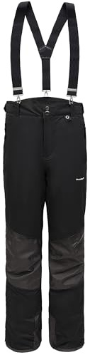 BenBoy Homme Pantalon de Ski Salopette de Snow Hiver pourSoftshell Étanche Vent Imperméable Thermique Bretelles Amovibles Randonnée de Montagne Neige Escalade（Noir,XXL）