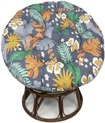 Coussin Papasan Capitonné Épais Intérieur (structure Non Incluse), Coussin pour Fauteuil Pivotant En Osier, Coussin Ergonomique Rond pour Fauteuil De Lecture, Idéal pour Le Salon Ou La Chambre