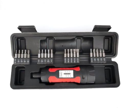 Opatiny Cacciavite dinamometrico manuale preimpostato con attacco da 1/4, gamma 10-65 pollici, scatto acustico e impugnatura ergonomica antiscivolo per lavori elettrici e meccanici
