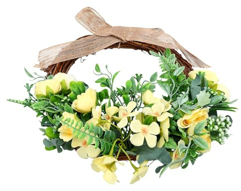 Sxhlseller Media Sintética de Hortensia Morada |Decoración Floral de la Puerta de Primavera y Verano para el Porche Delantero, Arte de la Pared de la Boda de la Granja (Hortensia)