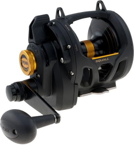 Penn Angelrolle Squall Lever Drag 2 Speed SQL50VSW Schleppfischen im Meer von dem Boot Big Game Drifting