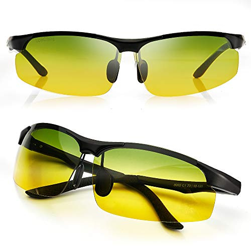UpaClaire Nachtsichtbrille und polarisierte High-Definition-Sport-Sonnenbrille