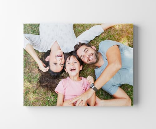 CREATIVA DIGITAL IMPRESION Y DISEÑO Cuadro Personalizado con tu Foto | 30 x 40 cm | 100% a tu Gusto | Lona y Madera | Regalo Ideal para Bodas, Cumpleaños y Aniversarios | Fabricado en España
