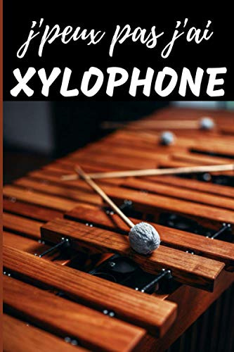 J'Peux Pas j'ai Xylophone Carnet de notes Passionné de musique: cahier ligné Cadeau Anniversaire, Noël Adulte Femme Ado Enfant Fille Garçon