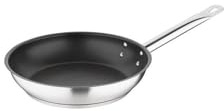 Vogue Platinum Plus Poêle à frire anti-adhésive en Téflon Acier inoxydable Argenté 240 x 55 mm