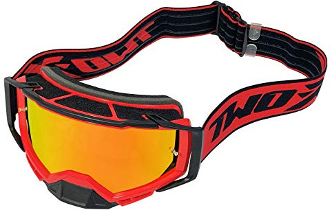 TWO-X Cross-Brille - Motocross-Brille - Kratzfeste Motorrad-Brille - Enduro & Downhill - Modell Atom