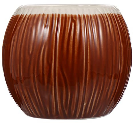 Cabilock 1stück Coconut-shaped Keramiktasse Eleganter Cocktail-drinking Cup Für Bar Restaurant Zuhause Für Milch Saft Kaffee Tee Alkoholische Getränke Handgefertigt Glatte Oberfläche