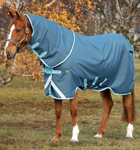 Horseware Amigo Ameco Bravo 12 Plus Medium 250g Turnout Decke mit abhnembarem Halsteil Dark Blue