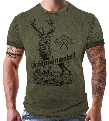 Herren T-Shirt für Jäger: Waidmannsheil - Jagen ist Naturschutz